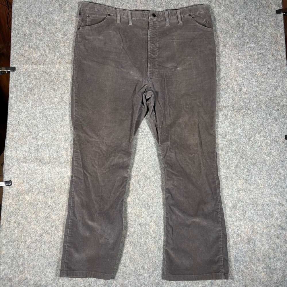 Sedgefield Corduroy Pants Mens 48x34(47x32) Gray VTG 90s USA‎ Made Straight Leg